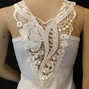 Bundle 2/$10 Women's Sexy Tie Front Tank with Lace Back
